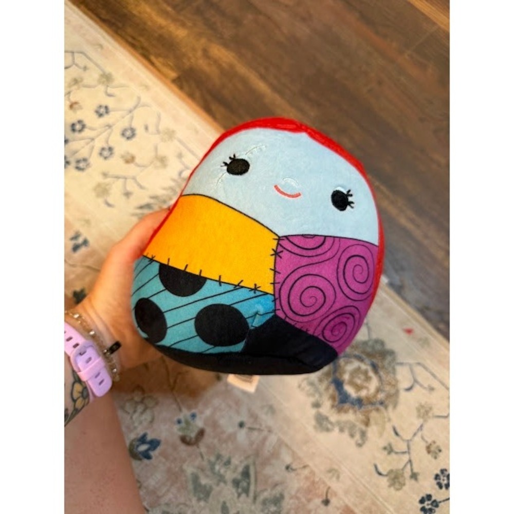 Spooky Disney Squishmallows Sally Plush 8in Multicolor Patchwork Ragdoll